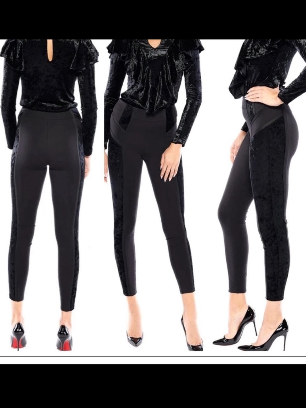 Bisou Bisou Niki Pants Velvet Leggings